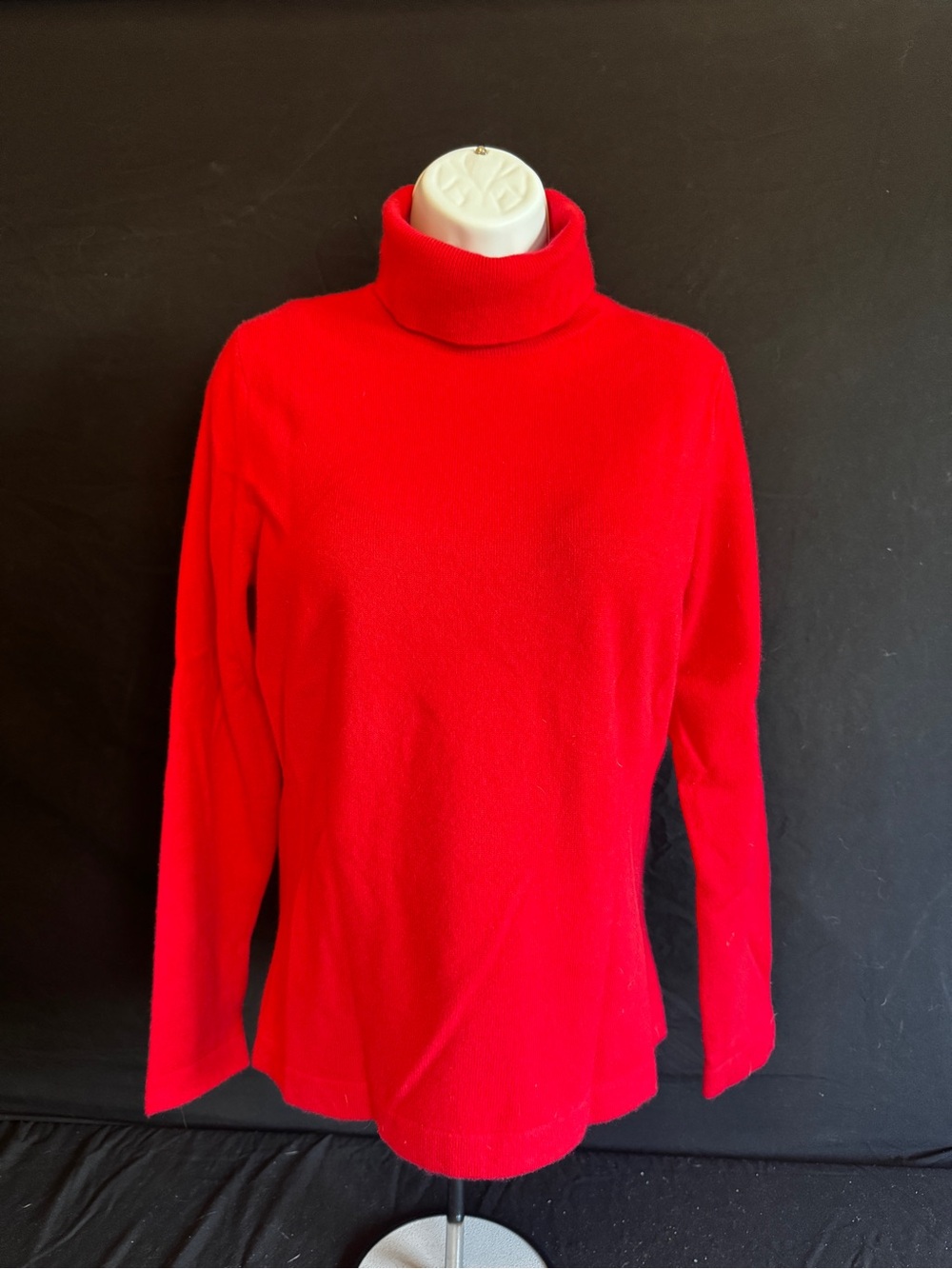Pure Collection Bright Red Turtleneck Sweater